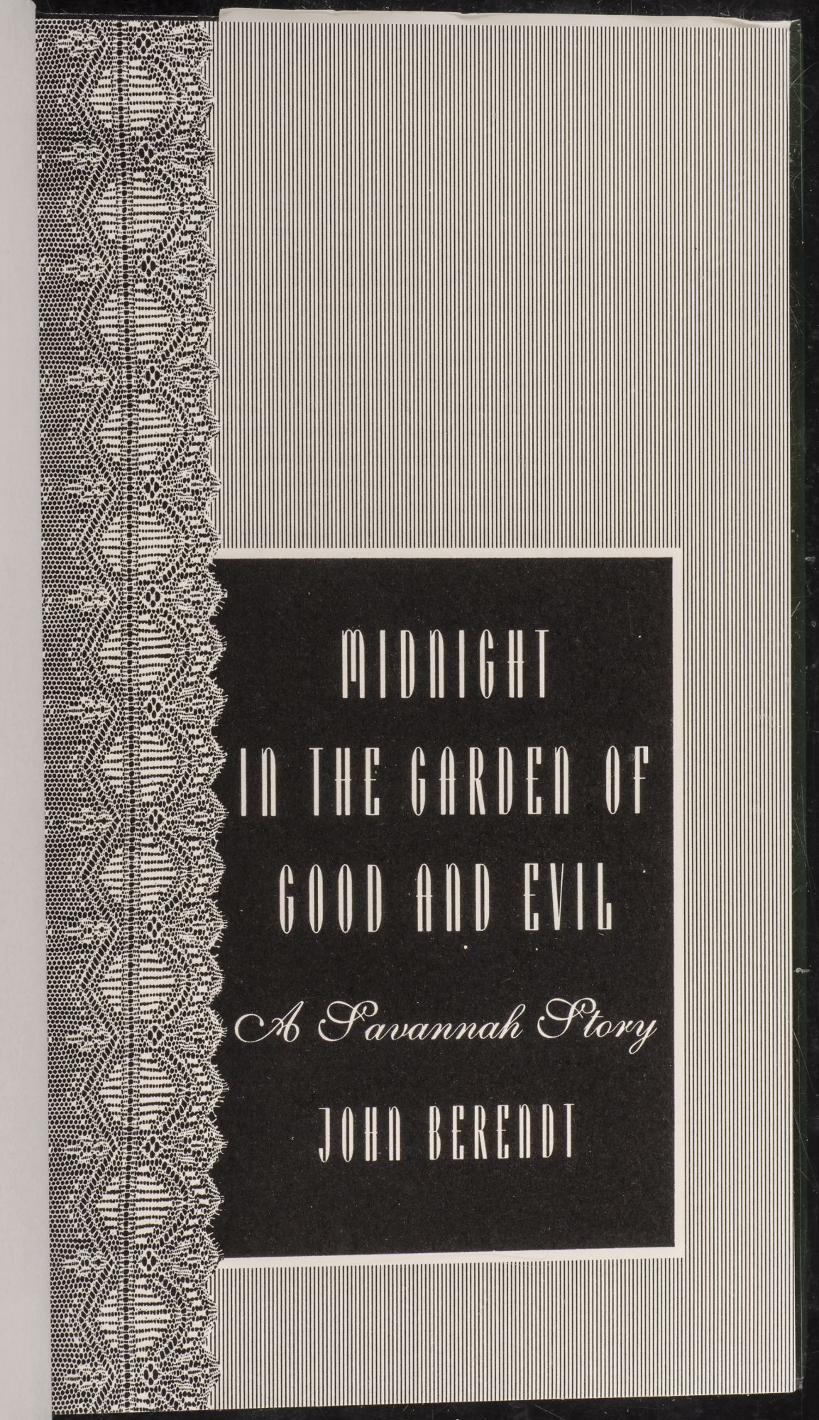 Midnight in the Garden of Good and Evil by John BERENDT First Edition from David Brass Rare