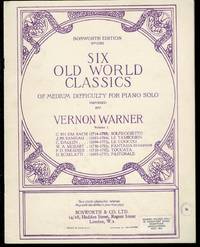 image of Six Old World Classics of Medium Difficulty for Piano Solo