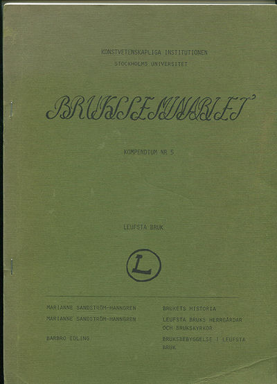 Leufsta bruk. Stencilerad.