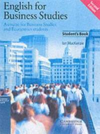 English for Business Studies Student's Book : A Course for Business Studies and Economics Students