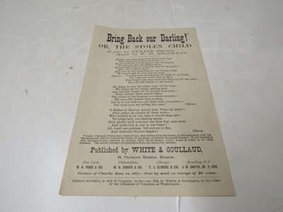 Bring Back our Darling! * Or, The Stolen Child