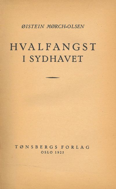 Hvalfangst i sydhavet.