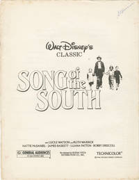 Song of the South (Original pressbook for a rerelease of the 1946 film) by Joel Chandler Harris (stories); Harve Foster, Wilfred Jackson (directors); Morton Grant, Maurice Rapf, Dalton S. Reymond, Bill Peet, George Stallings, Ralph Wright (screenwriters); James Baskett, Bobby Driscoll, Luana Patten (starring) - 1946