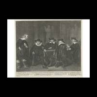 The four mayors of Amsterdam waiting for the message of the arrival of Maria de Médicis, 1638,...