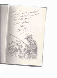 cover of The Anglers' Encyclopaedia ---with an Original Drawing of an Icthyian Horror Attacking a Fisherman ---by Jim Pitts ( Cthulhu Mythos / H P Lovecraft related ) ( Angler's Encyclopedia )