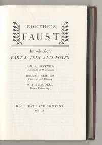 Goethes Faust Introduction Part 1: Text And Notes