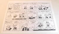 &quot;BARNEY GOOGLE AND SNUFFY SMITH&quot;: Jughaid receives an invitation to Sally Ann&#039;s Birthday party. ORIGINAL SUNDAY COMIC STRIP ART by JOHN ROSE, SIGNED by the artist. by Rose, John - 2009.