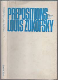 image of Prepositions: The Collected Critical Essays of Louis Zukofsky