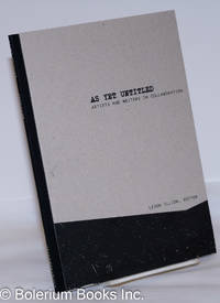 image of As Yet Untitled: Artists and Writers in Collaboration