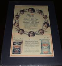 cover of Large 1908 Full Page Color Ad for Pillsbury's Flour and Cereal, Matted Ready to Frame a Great Image
