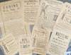 [Group of Eight Oklahoma and Kansas Wrestling Broadsides Featuring Light Heavyweight Charles Loomis]