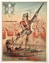 Gold vs Steel" -- Chromolithographed Pen Nib Advertisement