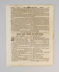 TEXT FROM CHRONICLES AND PROVERBS