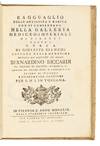 Ragguaglio delle Antichità e Rarità che si conservano nella Galleria Mediceo-Imperiale di Firenze. Parte I [all published] Opera Di Giuseppe Bianchi Custode Della Medesima…