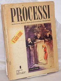 image of Processi, mensile di vita giudiziaria dirette da Ferruccio Liuzzi e Giuseppe Sardo. 1 - Luglio 1954, a pagina 24, Il caso Egidi. 2 - Agosto, a pagina 15, Contrabando di valute. 3 - Ottobre, I panni sporchi. 4 - Noviembre,