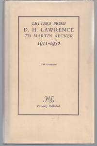 image of Letters From D.H. Lawrence to Martin Secker