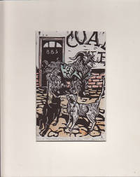 Original Linocut Titled "II Frustated Felines Never Wear Coats - SIGNED, LIMITED