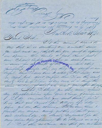 Mid-19th Century New York City Archive By A Recent Immigrant To The City