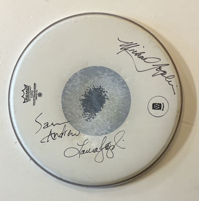 Autographed Snare Drumhead