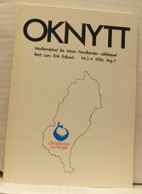 Oknytt Nr. 3-4. 1986. Medlemsblad för Johan…