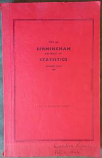 image of City of Birmingham Abstract of Statistics No.9 1964