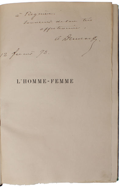 L'homme-femme. Réponse a M. Henri d'Ideville.  -…
