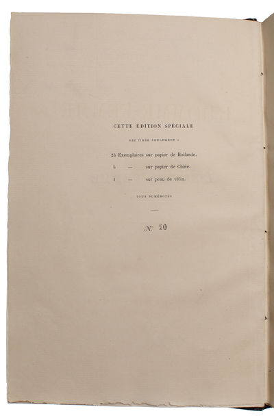 L'homme-femme. Réponse a M. Henri d'Ideville.  - [COINING "FEMINIST" - PRESENTATION-COPY - ONE OF 25 NUMBERED COPIES ON HOLLANDE] (photo 3)