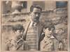 Photographic portrait of American painter Carroll Sargent Tyson and children