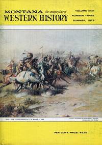 cover of Montana Western History Summer 1973 Volume XXIII Number Three