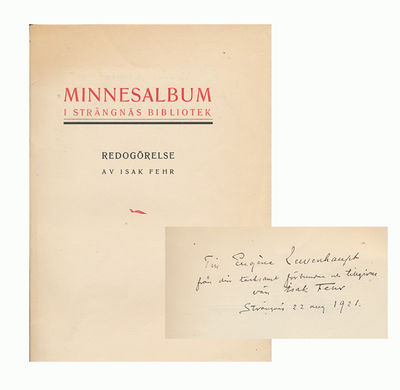 Minnesalbum i Strängnäs bibliotek. Redogörelse.…