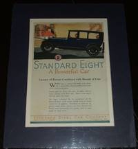 Original 1919 Full Page Color Automotive Ad for Standard Eight , Matted Ready to  Frame