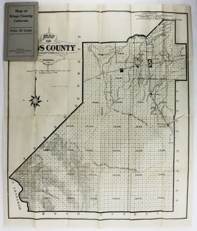 Map of Kings County, California