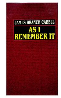 As I Remember It