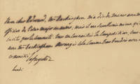 In a Letter to Edward Livingston From New York on His Great Tour in June 1825, Lafayette Makes Arrangements for His Reception Following the Laying of the Bunker Hill Monument Cornerstone