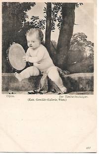 &quot;Tambourine Player&quot; by Tizian - ca. 1920s Postcard by Tizian - 1903