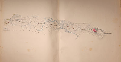 Jydske Jernbane (de 16 Sectionstitler). Anlæget af de Jydske Jernbaner 1862 (Den forgyldte titel på forpermen). (photo 3)