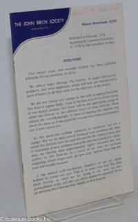 cover of John Birch Society bulletin for February, 1970