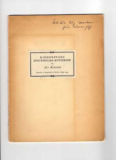 Ridderstads Stockholms-mysterier. En social roman…