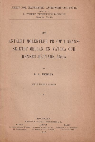 Om antalet molekyler pr cm2 i gränsskiktet mellan…