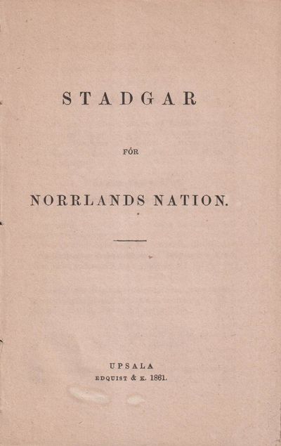 Stadgar för Norrlands nation.