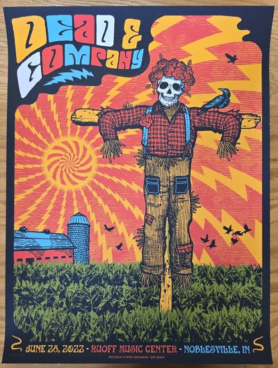 Dead and Company Poster Noblesville Ruoff June 28, 2022 exCollection Bill Walton