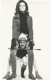 image of Original photograph of Diana Rigg and Patrick Macnee in a promotional test photograph for The Avengers, circa 1967