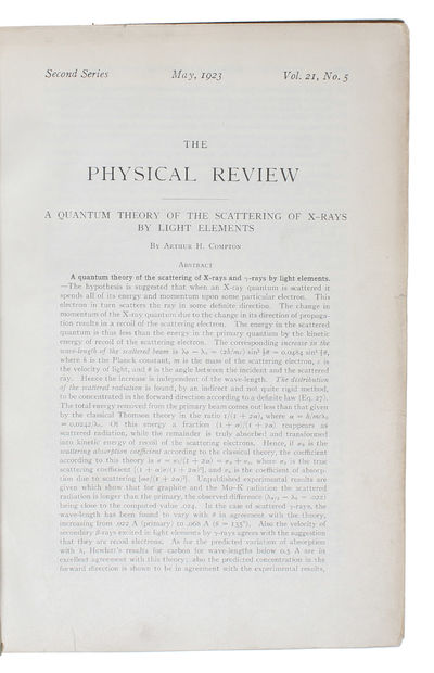 A Quantum Theory of the scattering of X-Rays by…