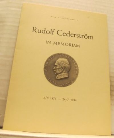 Rudolf Cederström in memoriam.