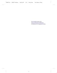 The Complete Guide to the Theory and Practice of Materials Development for Language Learning