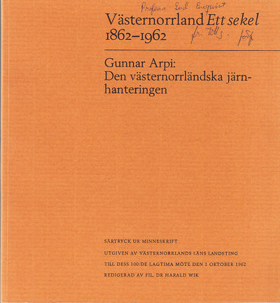 Den västernorrländska järnhanteringen…