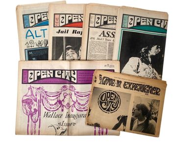 Los Angeles Underground Counterculture Newspaper "Open City", Including Antiwar Protests, Prison Violence and Early Writings of Charles Bukowski, 1968-1969