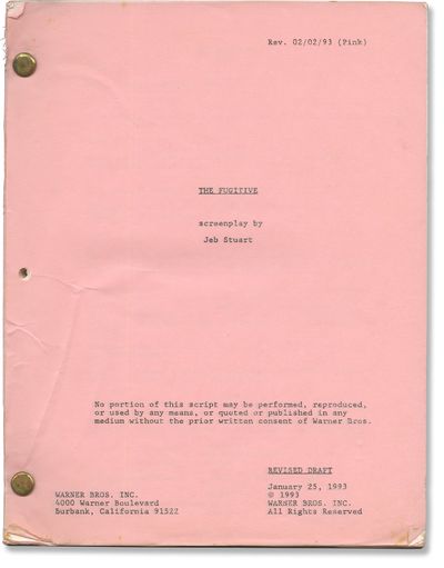The Fugitive (Original screenplay for the 1993 neo-noir film)