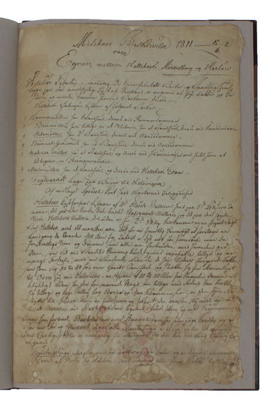 Militair Beskrivelse 1811 over Egnen mellem…