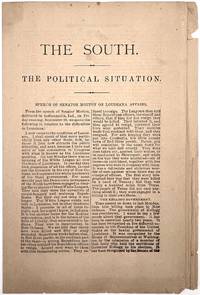 The South. The Political Situation